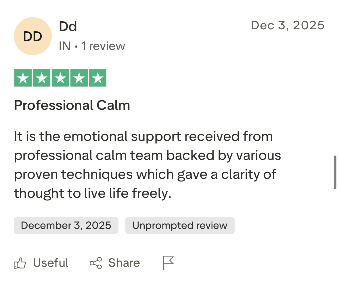 Trustpilot 5-star review 3