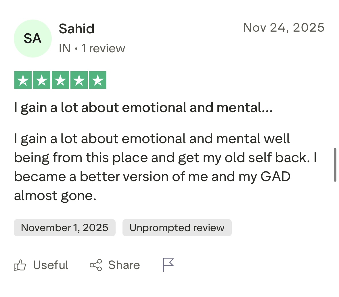 Trustpilot 5-star review 4