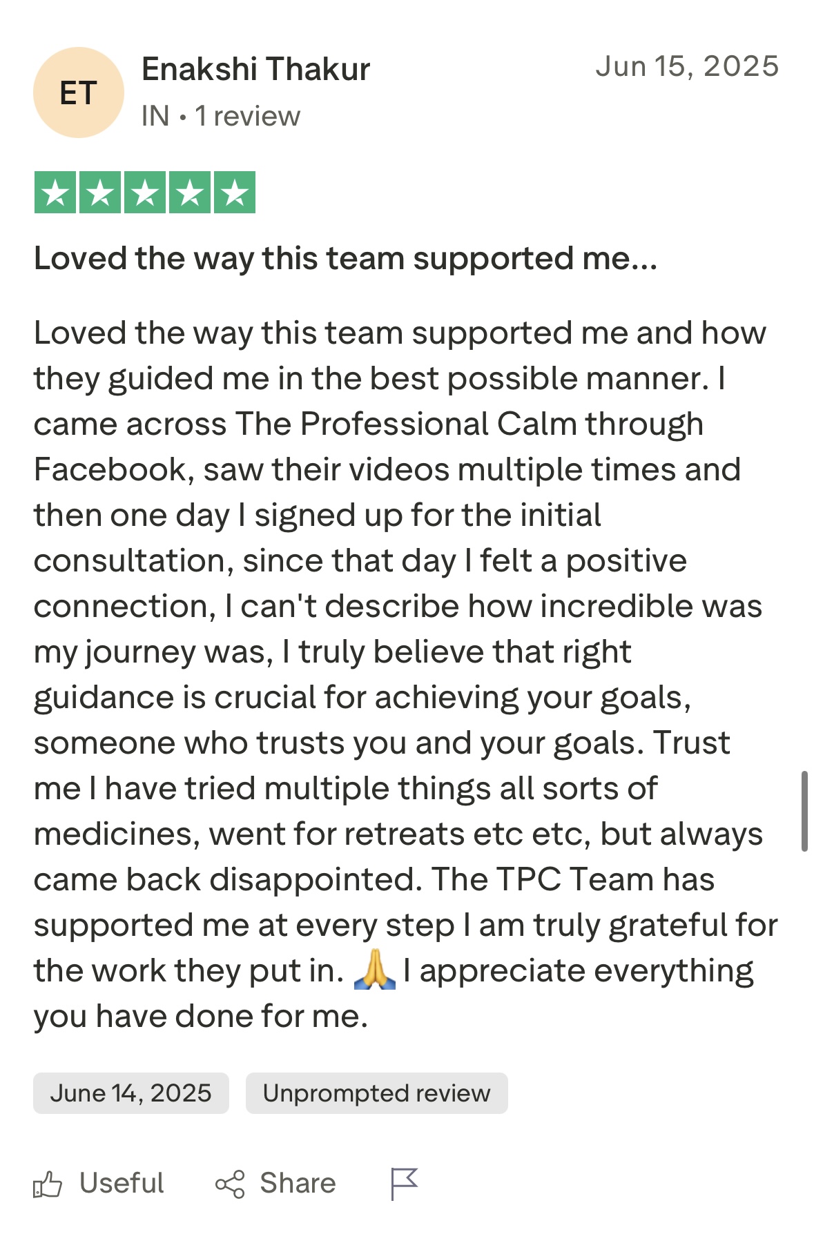 Trustpilot 5-star review 9
